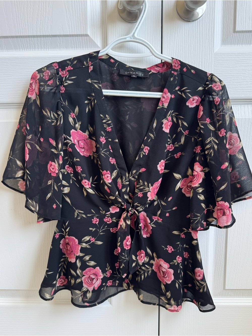 Dynamite Floral Blouse Size Small